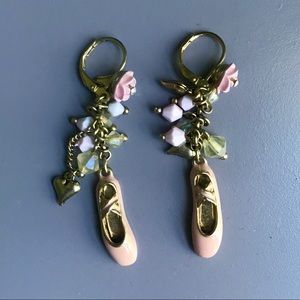 Betsey Johnson Ballet Slipper Earrings